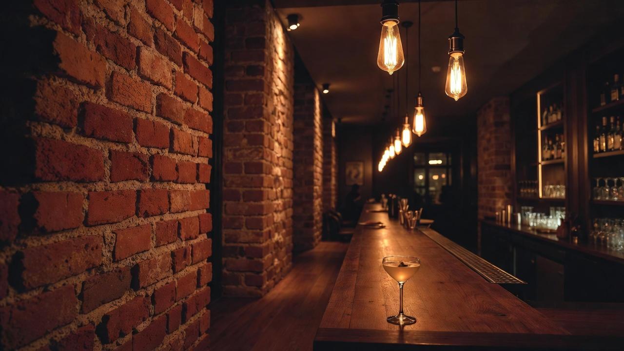 Cocktail bar ambiance with warm lighting on Guadalajara's Chapultepec avenue