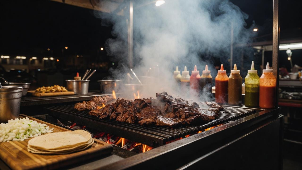 Authentic Mexican street tacos served on handmade corn tortillas in Guadalajara